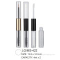 Doppio capo plastica rotonda cosmetica lipgloss / contenitore mascara